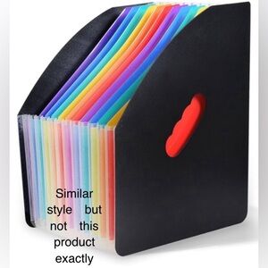 Colorful Expanding File Organizer NWT